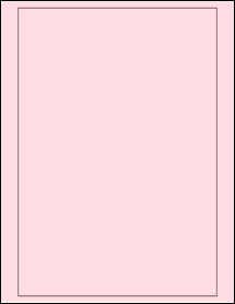 Sheet of 7.25" x 10.5" Pastel Pink labels