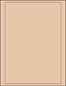 Sheet of 7.25" x 10.5" Light Tan labels