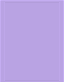 Sheet of 7.25" x 10.5" True Purple labels