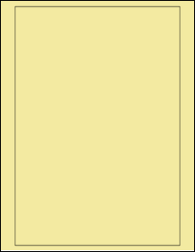 Sheet of 7.25" x 10.5" Pastel Yellow labels