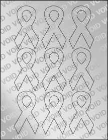 Sheet of 1.9576" x 3.4153" Void Silver Polyester labels