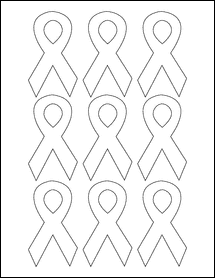 Sheet of 1.9576" x 3.4153" Standard White Matte labels