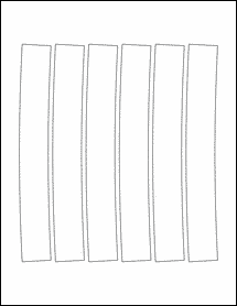 Sheet of 1.1446" x 7.8766"  labels