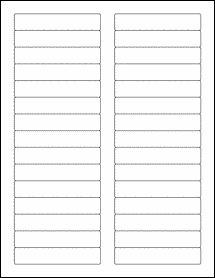 Sheet of 3.4375" x 0.669"  labels