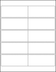 Sheet of 4.125" x 1.75"  labels