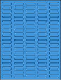 Sheet of 1.3125" x 0.4375" True Blue labels