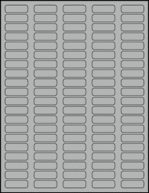 Sheet of 1.3125" x 0.4375" True Gray labels