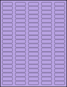 Sheet of 1.3125" x 0.4375" True Purple labels