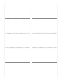 Sheet of 3.5" x 2"  labels