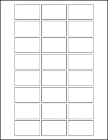 Sheet of 2" x 1.1875" 100% Recycled White labels