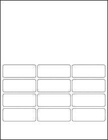 Sheet of 2.625" x 1"  labels