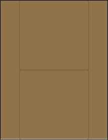 Sheet of 5.5" x 5.5" Brown Kraft labels