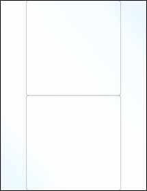 Sheet of 5.5" x 5.5" Clear Gloss Inkjet labels