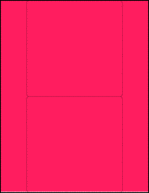 Sheet of 5.5" x 5.5" Fluorescent Pink labels