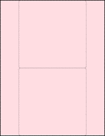 Sheet of 5.5" x 5.5" Pastel Pink labels