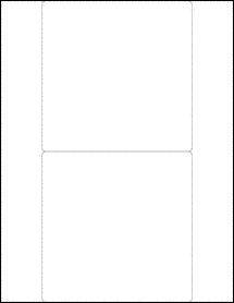 Sheet of 5.5" x 5.5" 100% Recycled White labels