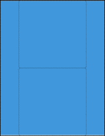 Sheet of 5.5" x 5.5" True Blue labels