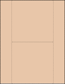 Sheet of 5.5" x 5.5" Light Tan labels