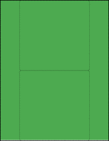 Sheet of 5.5" x 5.5" True Green labels