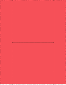 Sheet of 5.5" x 5.5" True Red labels