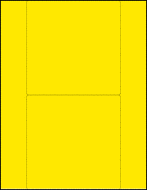 Sheet of 5.5" x 5.5" True Yellow labels