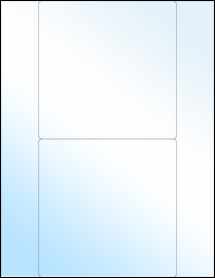 Sheet of 5.5" x 5.5" White Gloss Inkjet labels