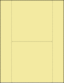 Sheet of 5.5" x 5.5" Pastel Yellow labels