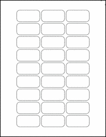 Sheet of 1.875" x 0.9375"  labels