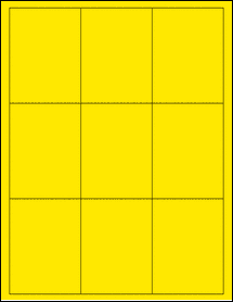 Sheet of 2.625" x 3.5" True Yellow labels