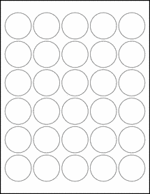 2-1/2 Blank Round Labels