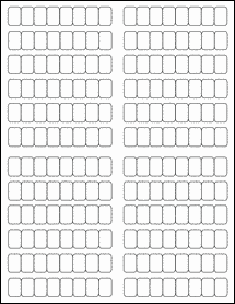 Sheet of 0.4688" x 0.6875" Blockout labels