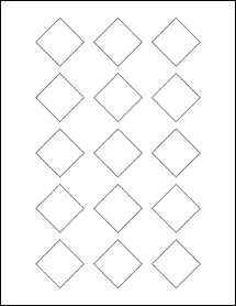 Sheet of 1.75" x 1.75" Blockout for Laser labels