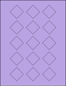Sheet of 1.75" x 1.75" True Purple labels