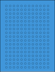 Sheet of 0.2895" x 0.288" True Blue labels