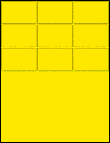Sheet of 2.722" x 1.7206" True Yellow labels