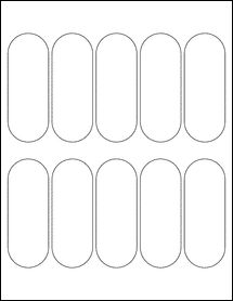 Sheet of 1.5" x 4" Blockout labels