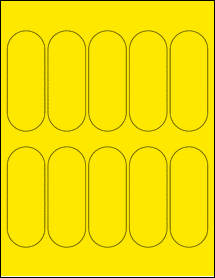 Sheet of 1.5" x 4" True Yellow labels