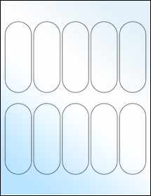 Sheet of 1.5" x 4" White Gloss Inkjet labels