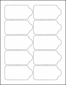 Sheet of 3.6182" x 1.8485"  labels