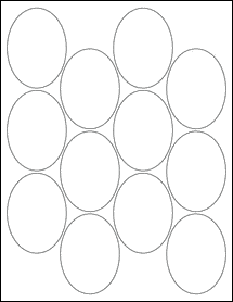 Sheet of 2.1851" x 2.9425" Blockout labels