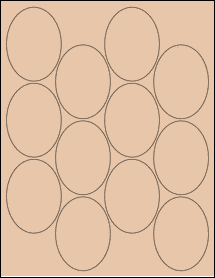 Sheet of 2.1851" x 2.9425" Light Tan labels