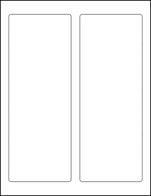 Sheet of 3.54" x 9.46"  labels