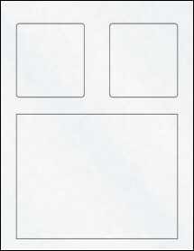 Sheet of 7.125" x 5.5" Clear Matte Laser labels