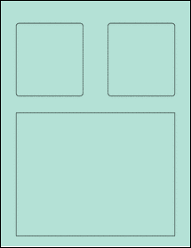 Sheet of 7.125" x 5.5" Pastel Green labels