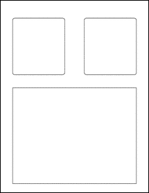 Sheet of 7.125" x 5.5" 100% Recycled White labels