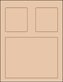 Sheet of 7.125" x 5.5" Light Tan labels