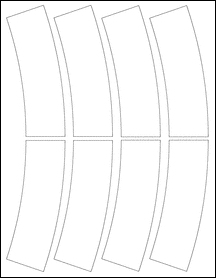 Sheet of 2.34" x 5.23" Blockout labels