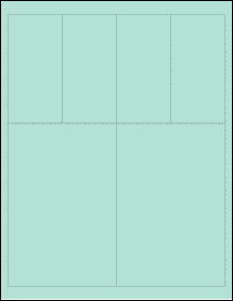 Sheet of 4" x 6" Pastel Green labels