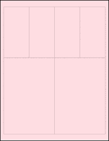 Sheet of 4" x 6" Pastel Pink labels