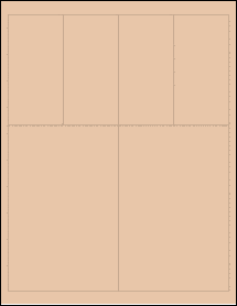 Sheet of 4" x 6" Light Tan labels